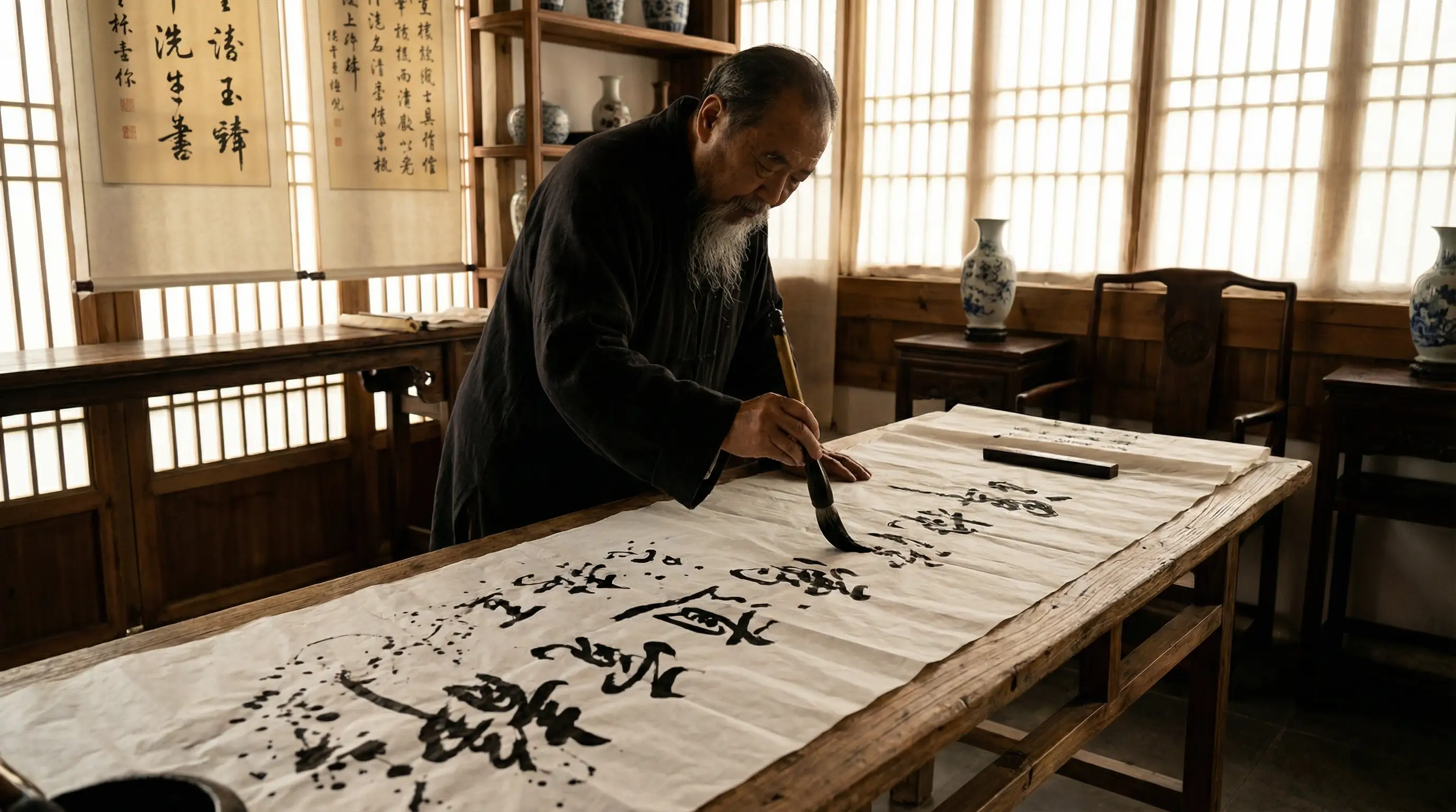 henhenluhenhenluyingyuan 狠狠橹 书法艺术视频封面